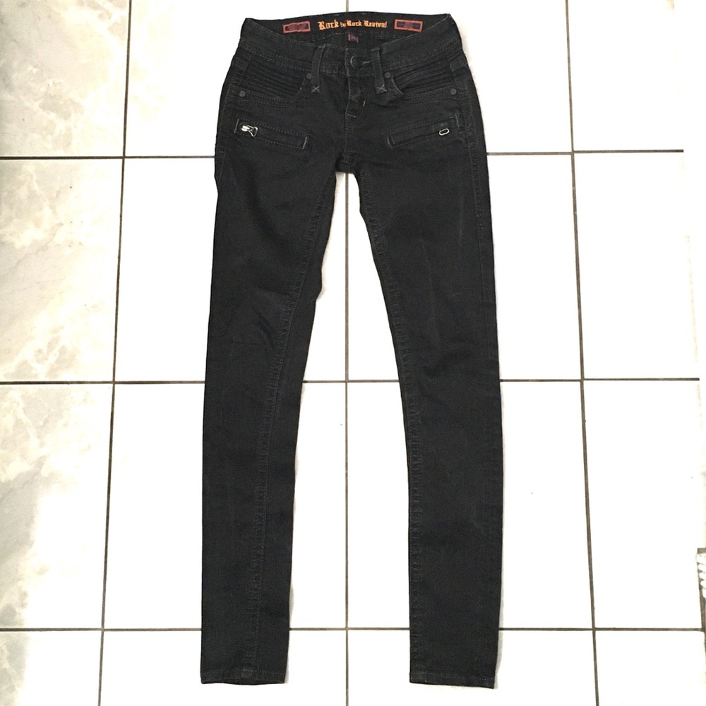 Rock Revival Suze Womans Black Skinny Jeans
